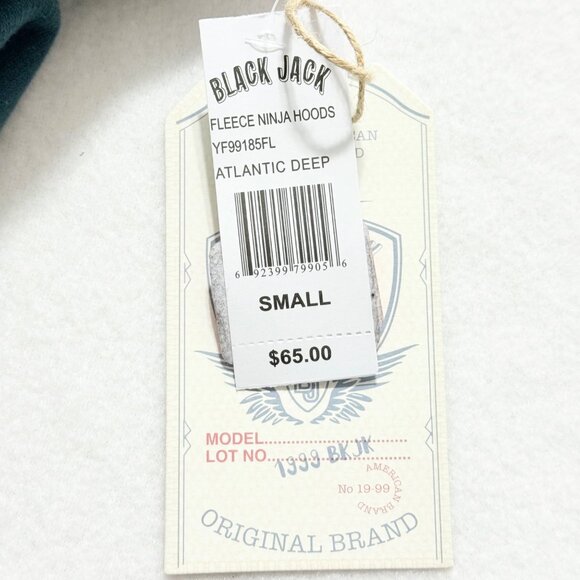 Black Jack Men's Atlantic Deep Fleece Ninja Hoodie Sweatshirt Size Small NWT - Picture 9 of 12